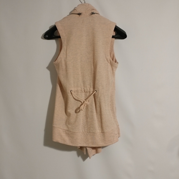 NWT Democracy Long Cascading Collar Zipped Vest - Picture 5 of 8